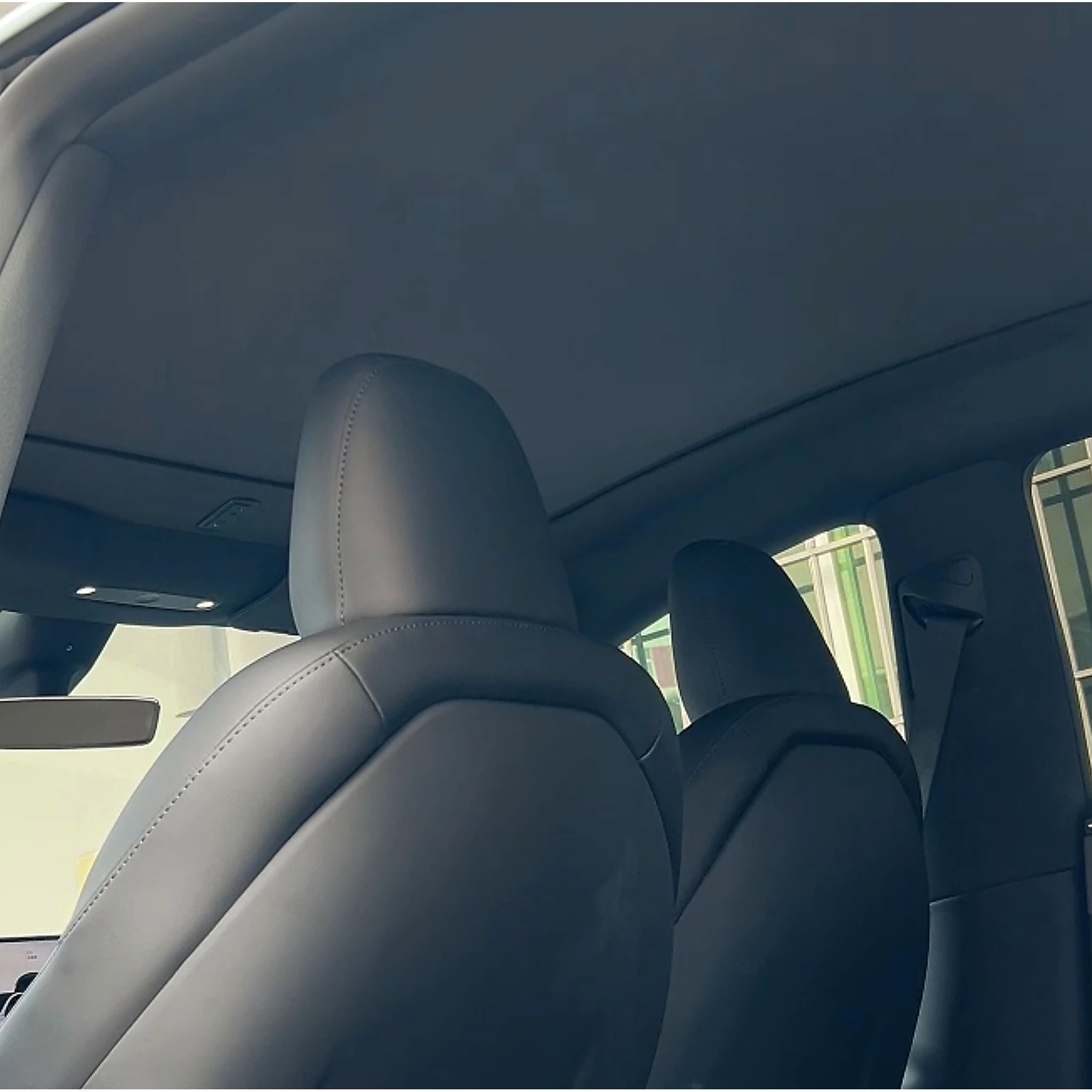 Tesla Model Y Juniper Sonnenschutz Schwarz mit Schiebefunktion Elektrisch