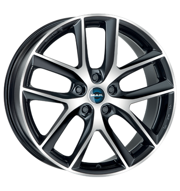 Tesla Model 3 Highland 18-Zoll Winterkomplettrad MAK Voltage Black Mirror (4 Stück)