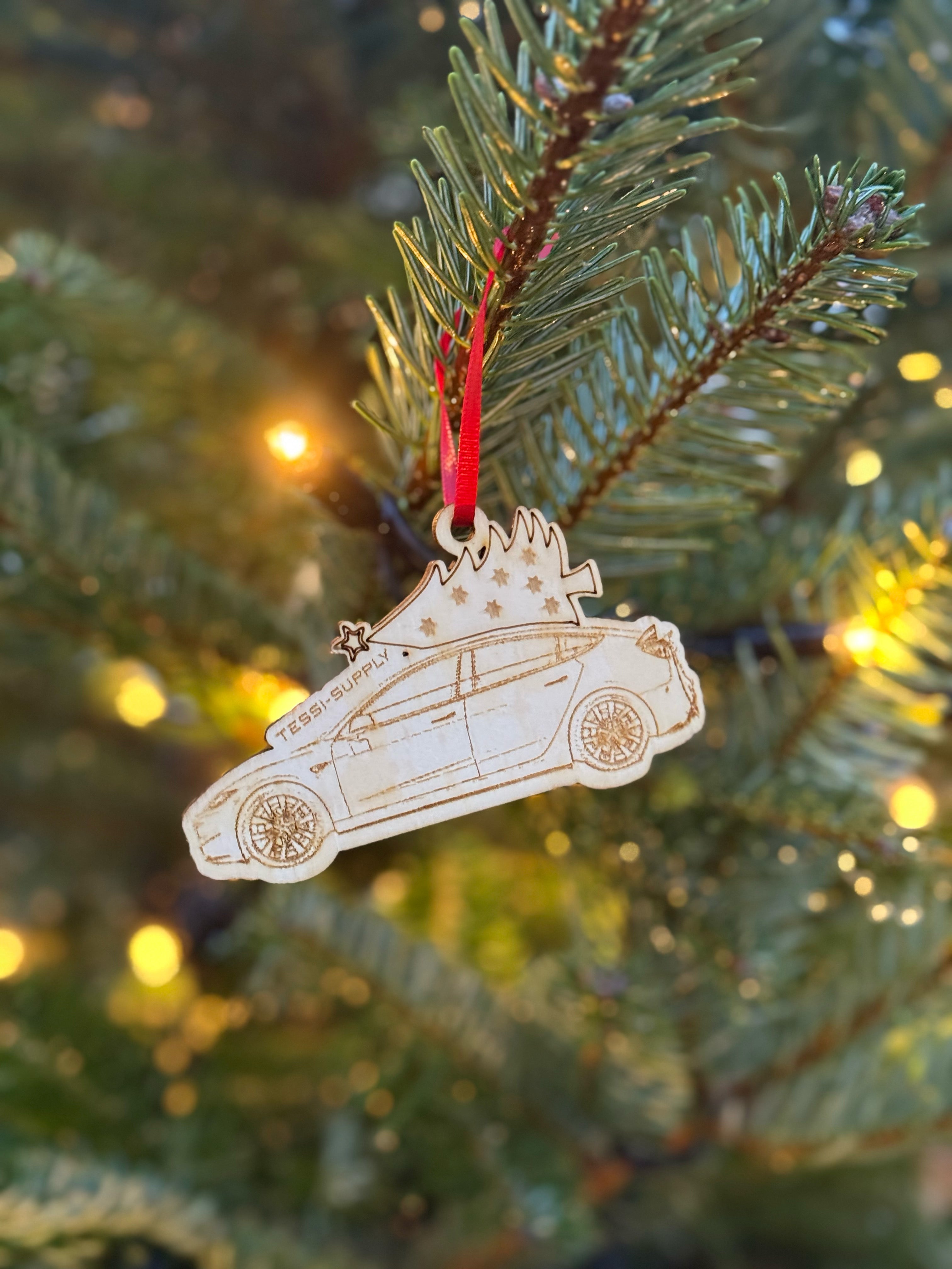 Tesla inspirierte Weihnachtsbaum Dekoration