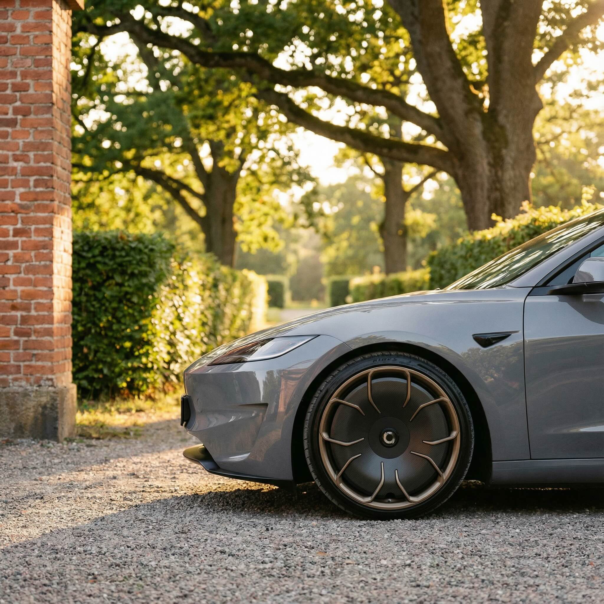 Tesla Model 3 Highland Performance The New Aero 20 Zoll CHELA Matt Bronze Felgenset