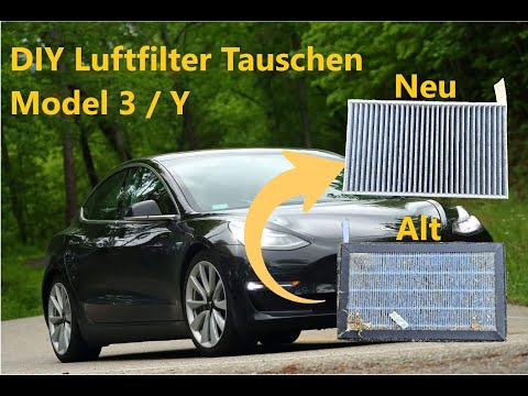 Tessi® Greenline Innenraumfilter Pollenfilter Model 3 & Model Y 2-Stück