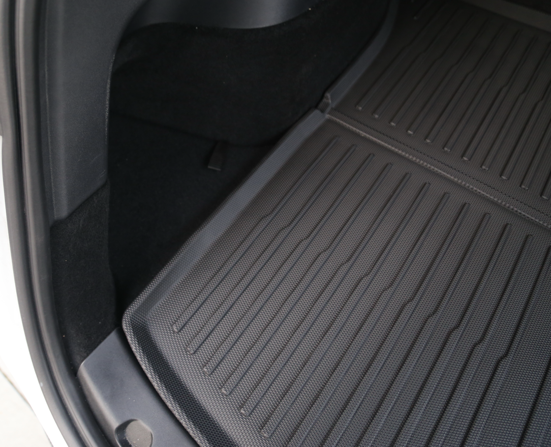 Auto Kofferraum Schutzmatte, für Tesla Model Y 2020-2023 Antirutschmatte  Kratzfest Kofferraumwanne Cargo Schutzmatte Kofferraum rutschfest ZubehöR,D
